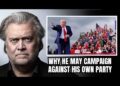 Steve Bannon : Why Donald Trump Might Marketing campaign AGAINST His Personal Occasion