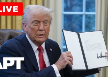 LIVE | Trump Indicators Collection of Government Orders From the Oval Workplace | APT