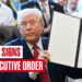 Trump LIVE: US President Donald Trump Indicators An Govt Order At The Oval Workplace