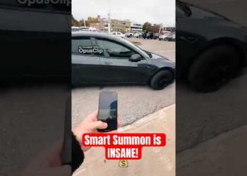 Tesla Good Summon Is INSANE! #shorts