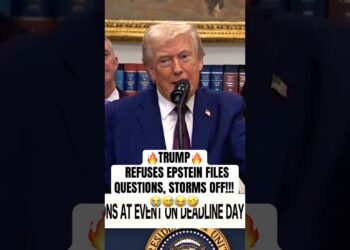 Trump SHUTS DOWN Epstein Information Questions + Storms Off