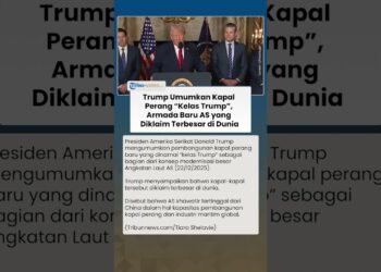 Donald Trump Luncurkan Kapal Perang Kelas Trump, Armada Terbesar Angkatan Laut AS