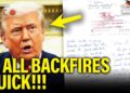 Trump Declare of FAKE LETTER from Epstein INSTANTLY BACKFIRES