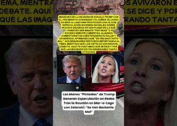 Las Manos “Pintadas” de Trump Generan Especulación en Redes Tras la Reunión en Mar-a-Lago con