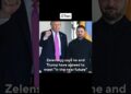 Zelenskyy says To President Donald Trump 🤝😯🙀 #shorts #information