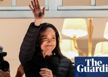 Venezuelan Nobel peace prize winner greets crowds in Oslo after practically a 12 months in hiding | María Corina Machado Venezuelan Nobel peace prize winner greets crowds in Oslo after practically a 12 months in hiding | María Corina Machado