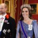 A brand new tiara for Kate! The Princess of Wales makes a blinding debut in a uncommon ruby and diamond tiara for the German state banquet