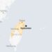 Map: 6.6-Magnitude Earthquake Strikes Close to Taiwan