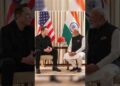 PM Modi meets CEO of Tesla & SpaceX, Mr. Elon Musk, in Washington DC, USA | #shorts