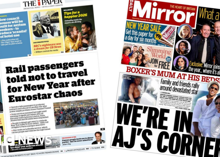 ‘Eurostar chaos’ and Anthony Joshua’s ‘mum at his bedside’