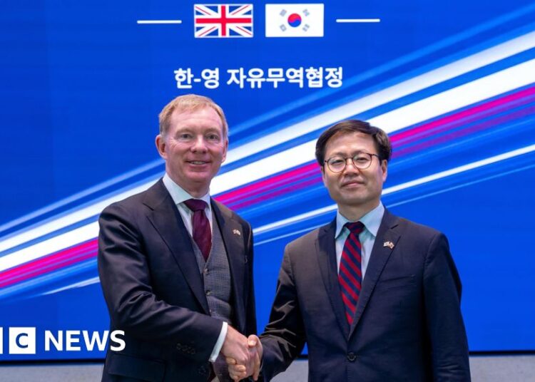 UK and South Korea strike commerce deal