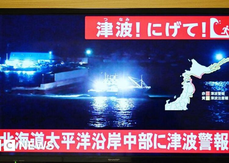 Main earthquake strikes Japan’s north-east coast