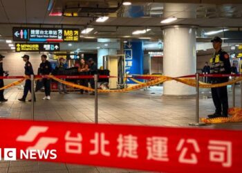 Knife attacker kills three after smoke bombing Taipei metro