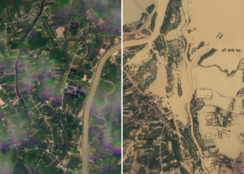 Satellite tv for pc photographs present the size of destruction from Asia floods | Floods Information