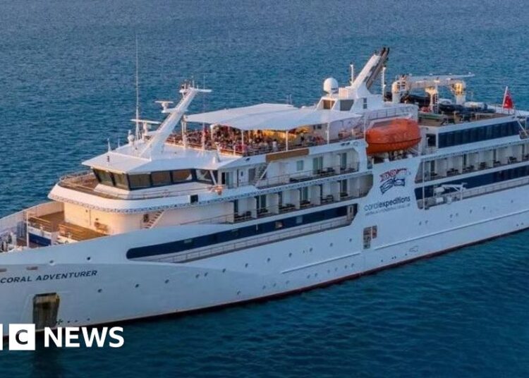 Cruise ship hits reef on first journey since leaving passenger on island