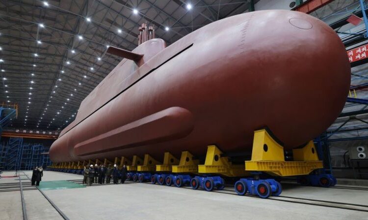 North Korea reveals new photographs of its first nuclear-powered submarine