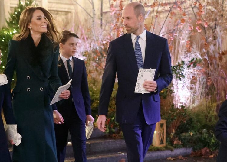Photographs of the Wales Household At Their “Collectively At Christmas” Carol Service