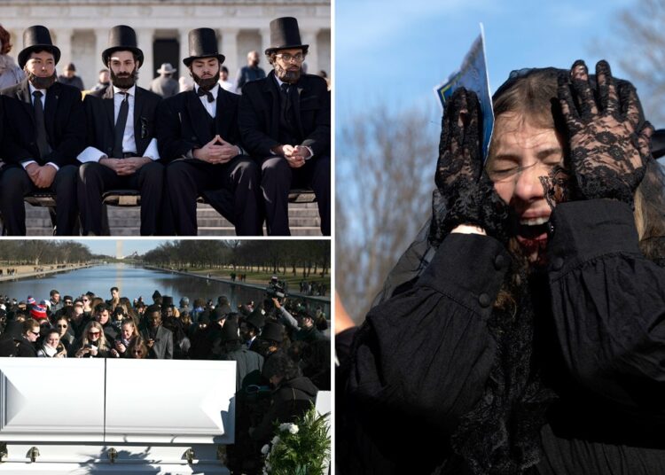 Mock funeral for penny held at Lincoln Memorial after manufacturing ends