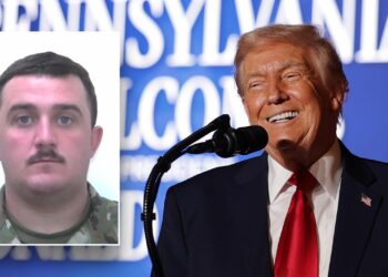 Trump provides replace on wounded Nationwide Guard member Andrew Wolfe throughout speech Trump provides replace on wounded Nationwide Guard member Andrew Wolfe throughout speech
