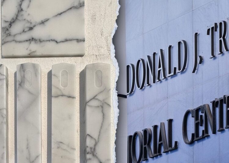 Trump teases marble armrests on the Kennedy Heart