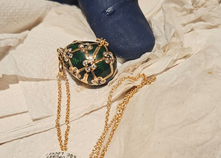 James Bond-inspired Fabergé pendant recovered after man swallowed it James Bond-inspired Fabergé pendant recovered after man swallowed it