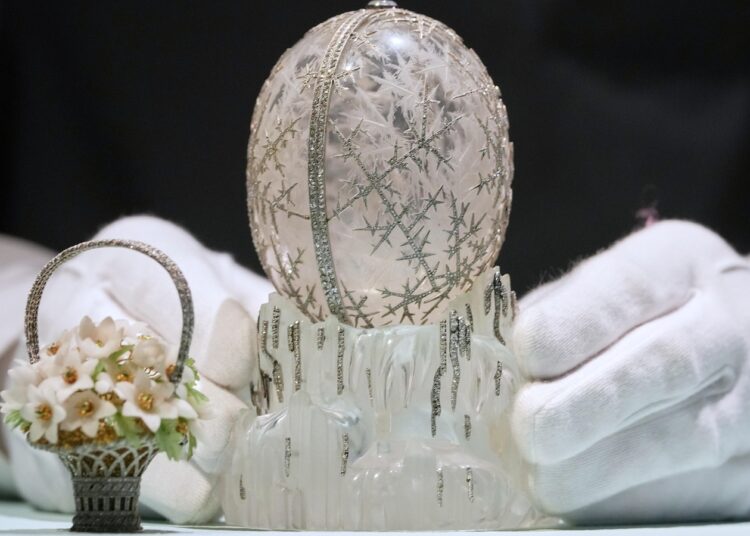 Crystal egg crafted for Russian royalty shatters report and sells for .2 million Crystal egg crafted for Russian royalty shatters report and sells for .2 million