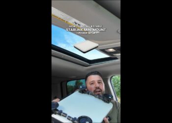 Starlink Mini Inside Automobile Mount | NO Drills, NO Litter (Clear Set up Information)