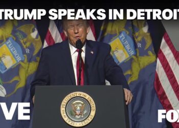 LIVE I President Donald Trump speaks in Detroit to financial membership