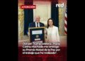 Donald Trump recibe medalla del Premio Nobel de Paz entregada por María Corina Machado