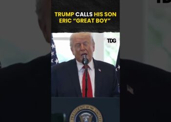 #watch | Trump Praises Son Eric as ‘Nice Boy’ at Southern Boulevard Dedication | #shorts