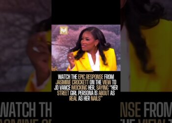 JD Vance mocked Jasmine Crockett. She known as out his racism.That’s management.Proudly endorsing her.