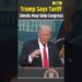 Trump Information: US President Donald Trump Says Congress Might Not Be Wanted for Tariff Dividend Checks