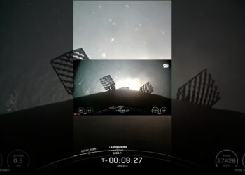 LANDING! SpaceX Lands B1096 for the fifth time after Launching GPS III SV09 into Orbit