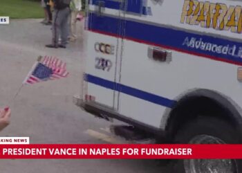 Vice President JD Vance arrives in Naples for personal occasion