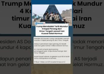 Trump Mendadak Tarik 4 Kapal Perang dari Timur Tengah usai Iran Kuasai Selat Hormuz