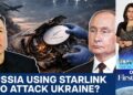 Russian Drones Utilizing Starlink? Ukraine Raises Satellite tv for pc Warfare Tech Alarm | Vantage with Palki Sharma