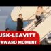 Elon Musk’s AWKWARD MOMENT on Air Power One: tries to AVOID LOOKING at Karoline Levitt