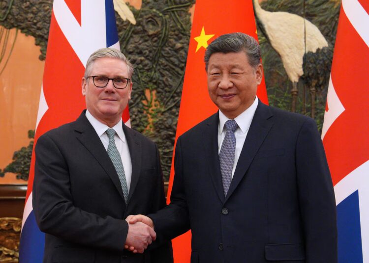 UK’s Starmer alerts China reset in talks with Xi, eyes financial wins