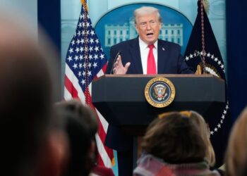 Reality verify: Trump marks one yr in workplace with sequence of false claims