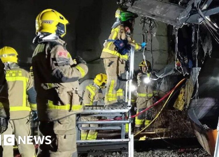 Driver killed in derailment close to Barcelona