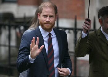 Prince Harry visibly emotional as he says Mail made spouse Meghan’s life a distress