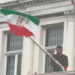 Iran Embassy London flag torn down, changed with pre-1979 image