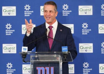 Giants half with govt after John Harbaugh launched as head coach