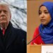 President Donald Trump says Rep Ilhan Omar must be jailed or despatched to Somalia
