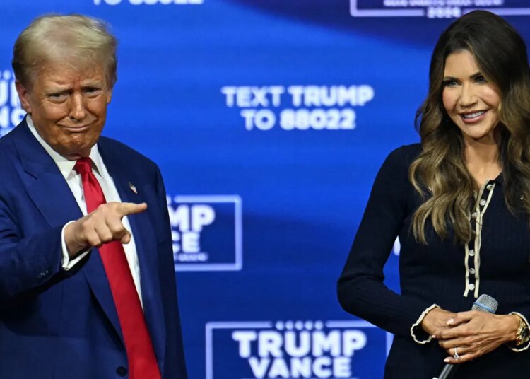 Trump says DHS Secretary Kristi Noem doing ‘nice job’ amid immigration protests