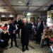 President Donald Trump receives prayer from Iowa restaurant patron