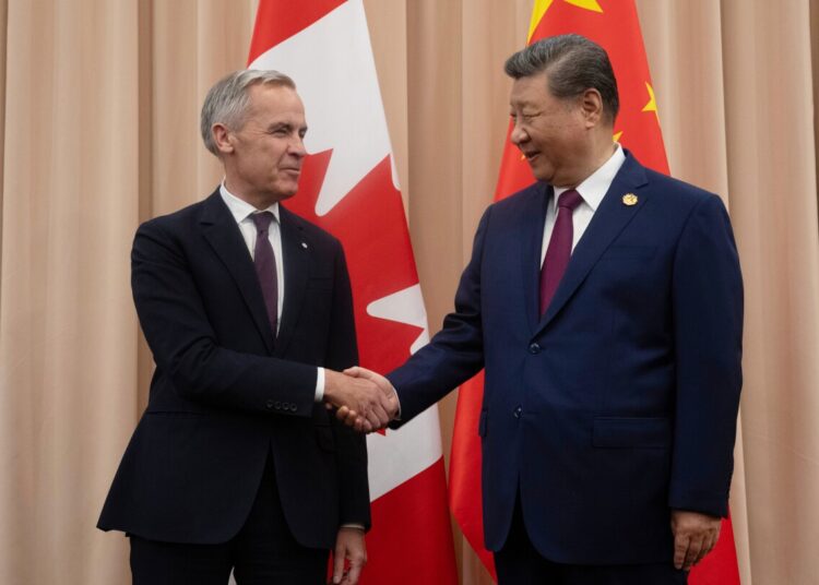 Canadian chief Mark Carney visits China to fix financial relations