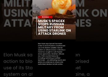 Musk’s SpaceX Stops Russian Army From Utilizing Starlink on Assault Drones #shorts