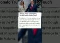 Melania Trump Is Not Feeling Donald Trump's Golden Contact #donald_trump #today_news #information #tara