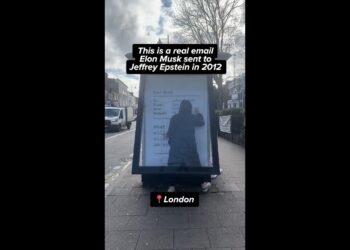 Protesters Put up Musk Epstein Electronic mail at Tesla